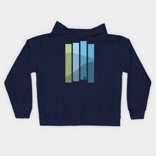 Northern Lights Stripes Kids Hoodie